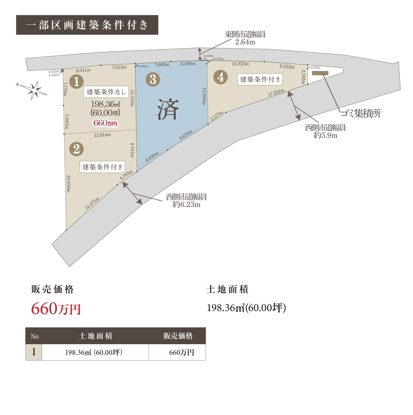 北ノ内1区画-区画図