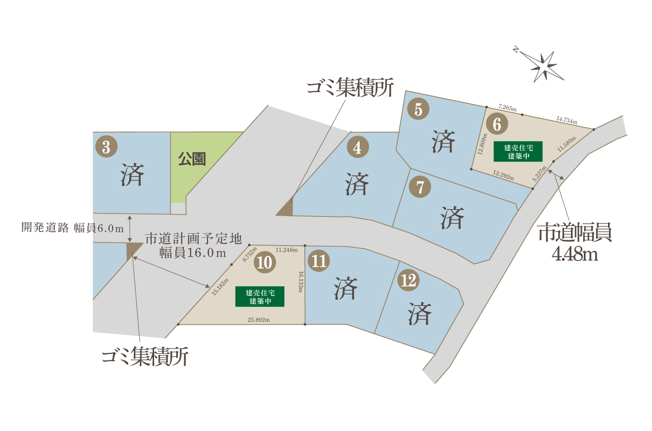大木内6区画-区画図
