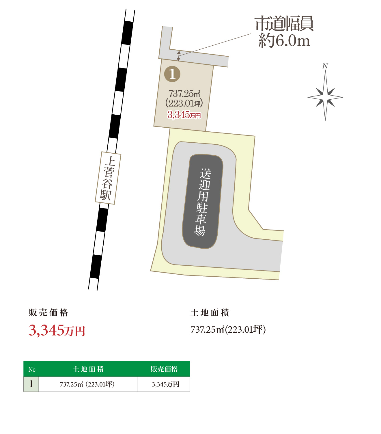 上菅谷駅前-区画図
