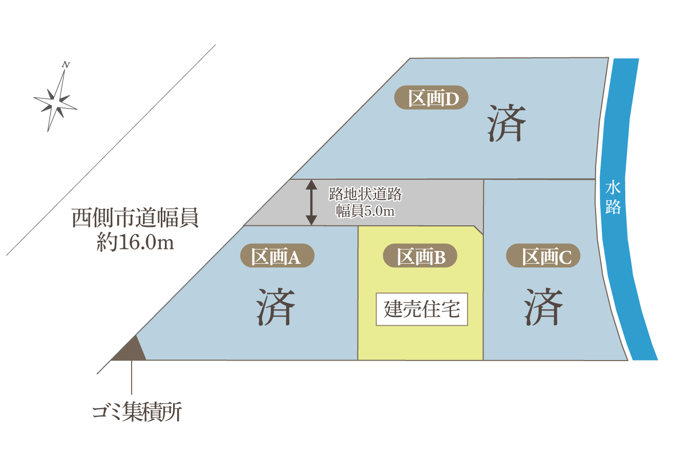 分譲地高場-区画図