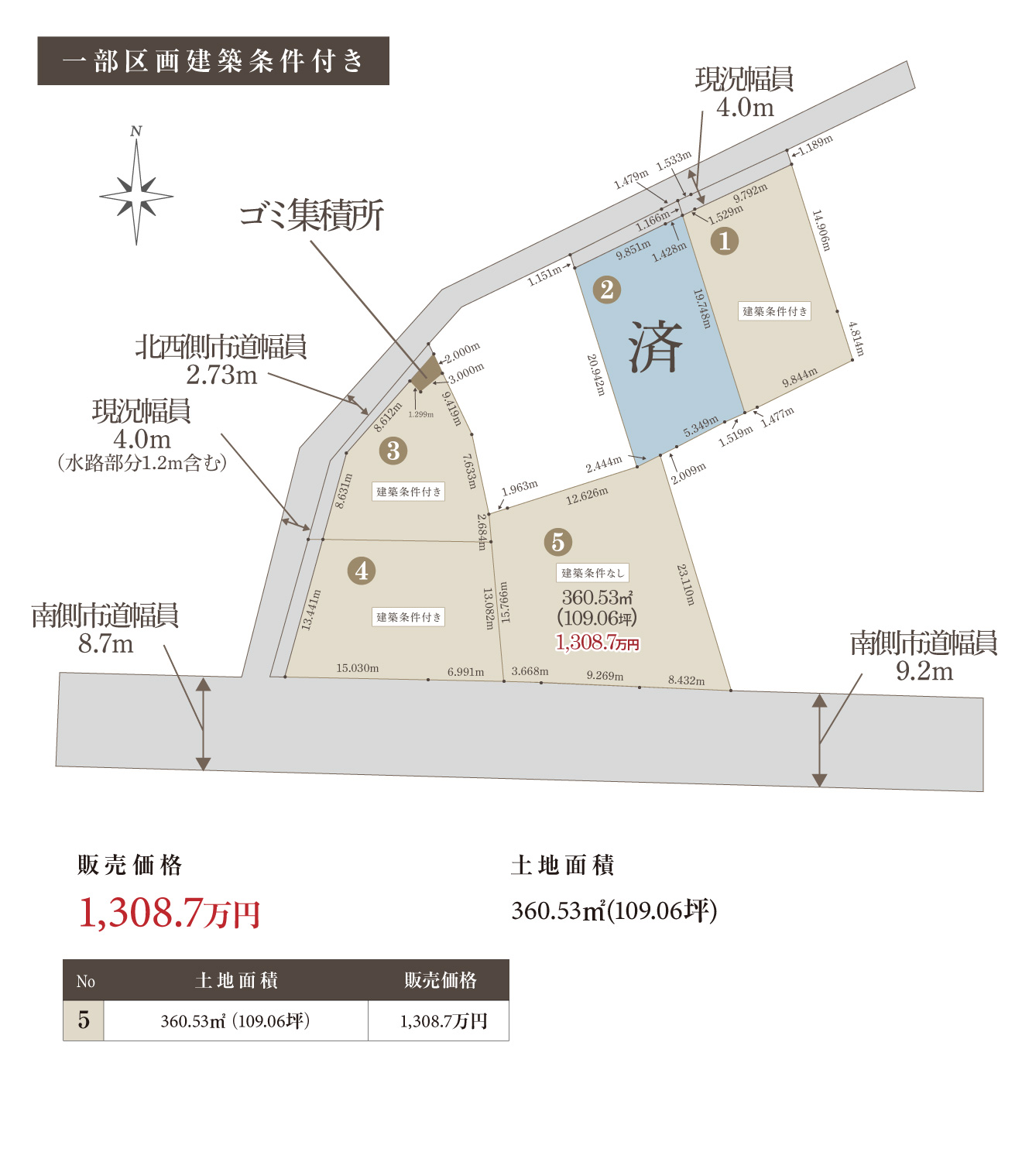 竹ノ内3区画-区画図