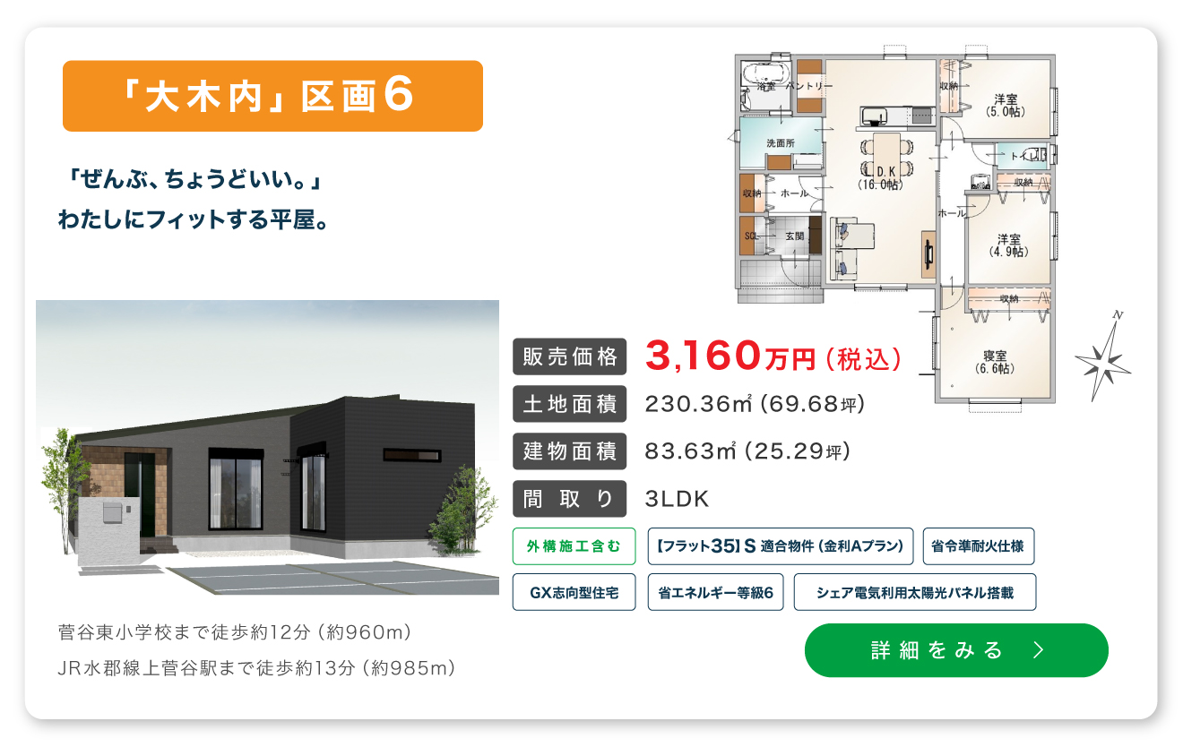 分譲地大木内-建売6区画