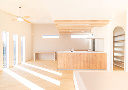 シンプルに暮らすナチュラルテイストの平屋の施工事例