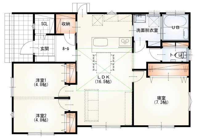 菅谷寄居 区画3 建売間取り図
