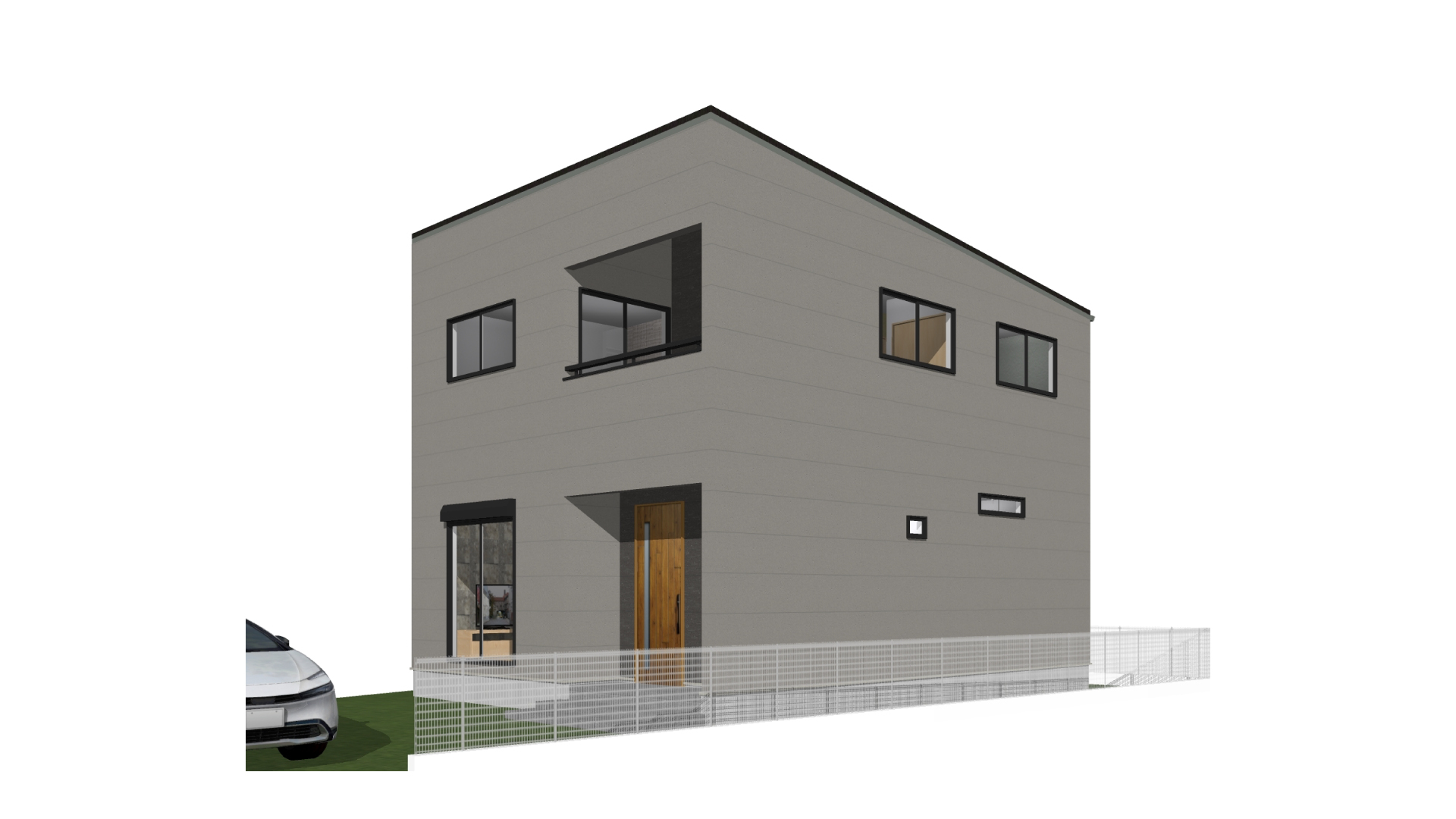 建売住宅_那珂市_北ノ内4区画_外観パース